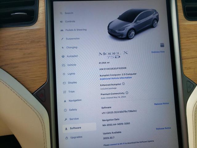 5YJXCDE20JF102506 Tesla MODEL X