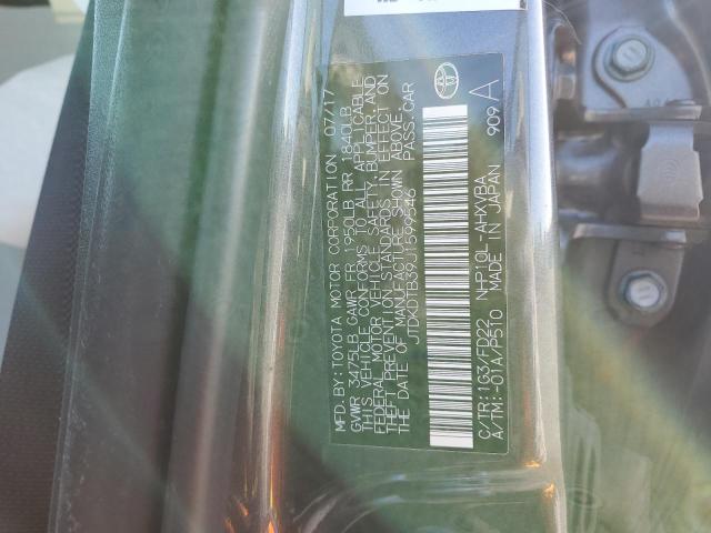 JTDKDTB39J1599546 Toyota PRIUS C