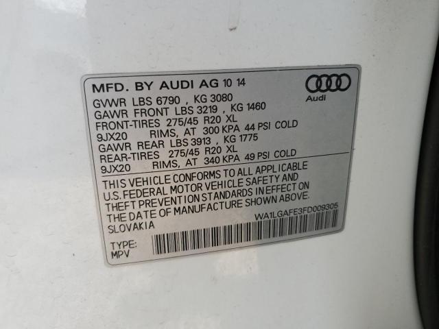 2015 AUDI Q7 PREMIUM - WA1LGAFE3FD009305
