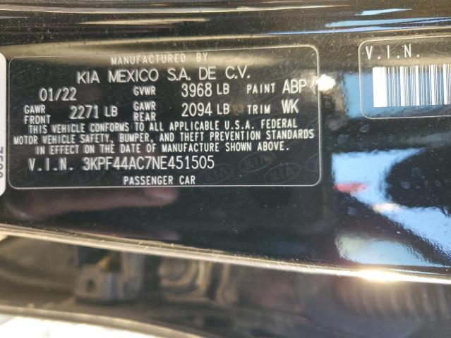 3KPF44AC7NE451505 | 2022 KIA FORTE GT