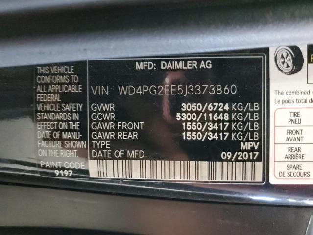2018 MERCEDES-BENZ METRIS - WD4PG2EE5J3373860