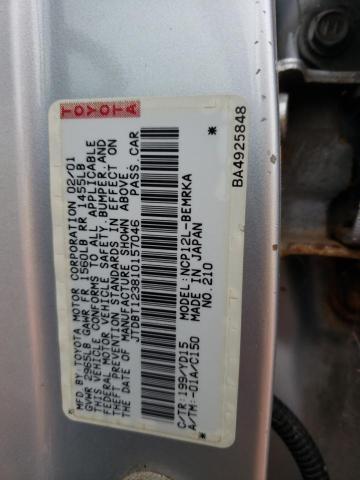 JTDBT123810157046 2001 Toyota Echo