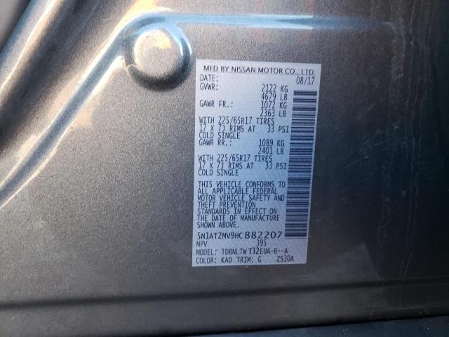 5N1AT2MV9HC882207 Nissan ROGUE SV