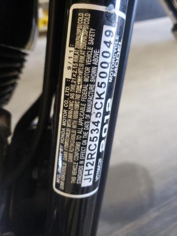 2012 HONDA VT750 JH2RC5345CK500049