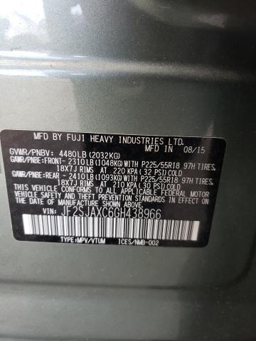 JF2SJAXC6GH438966 Subaru Forester 2.5i Touring