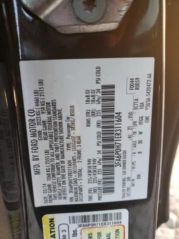 3FA6P0H71ER311604 Ford FUSION SE