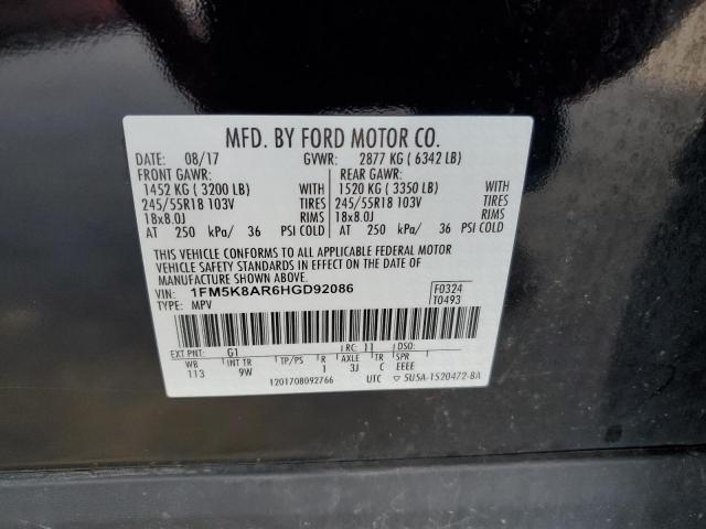 2017 FORD EXPLORER P - 1FM5K8AR6HGD92086