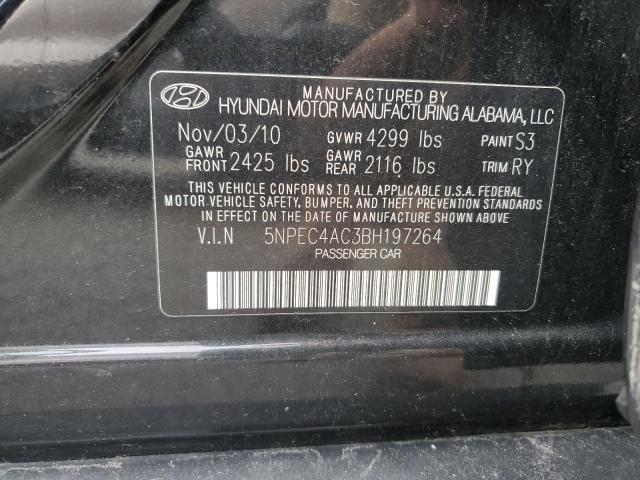 5NPEC4AC3BH197264 | 2011 Hyundai sonata se