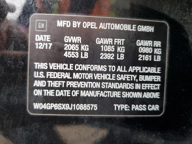 2018 BUICK REGAL ESSE W04GP6SX9J1088575