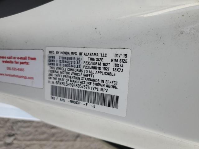 5FNRL5H99FB057676 2015 HONDA ODYSSEY, photo no. 13