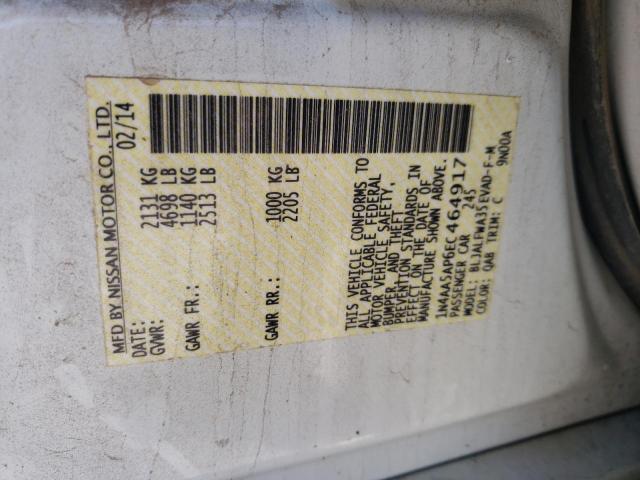 1N4AA5AP6EC464917 Nissan MAXIMA S