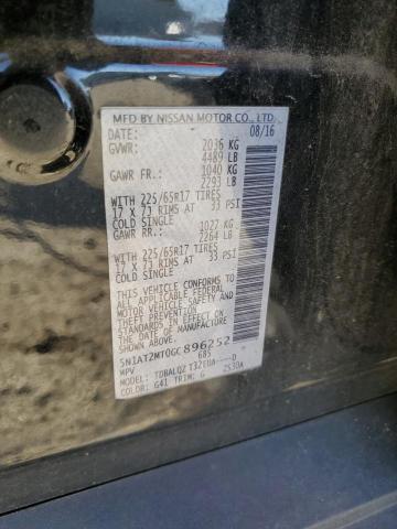 2016 NISSAN ROGUE S - 5N1AT2MT0GC896252