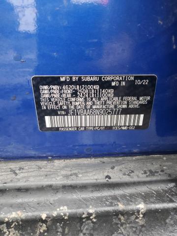 JF1VBAA68N9025777 Subaru WRX