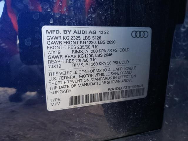 WA1DECF31P1074676 Audi Q3 PREMIUM 10