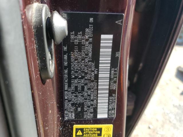 VIN 5TDBK3EH3DS184971 2013 Toyota Highlander, Base no.14