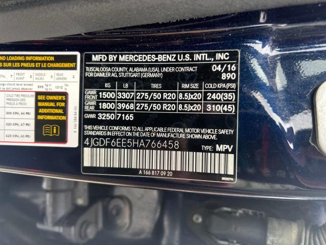 4JGDF6EE5HA766458 Mercedes-Benz Gls 450 4matic