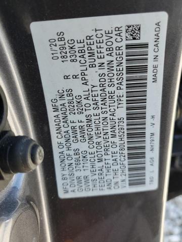 2HGFC2F80LH529735 Honda Civic Sport