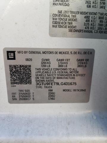 3GTU9FET9LG431675 GMC Sierra K1500 Denali