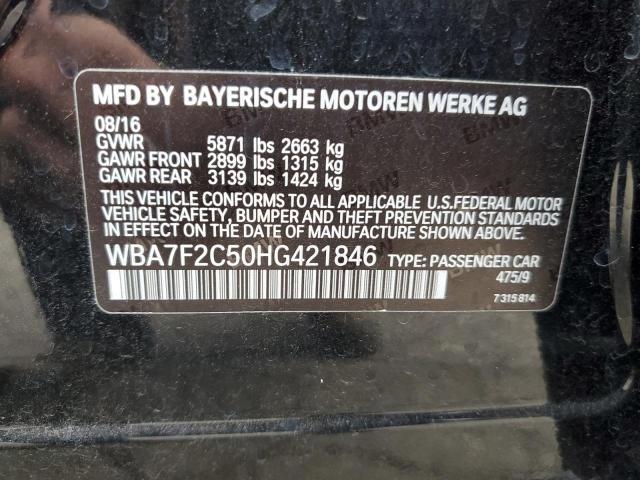 VIN WBA7F2C50HG421846 2017 BMW 7 Series, 750 XI no.12