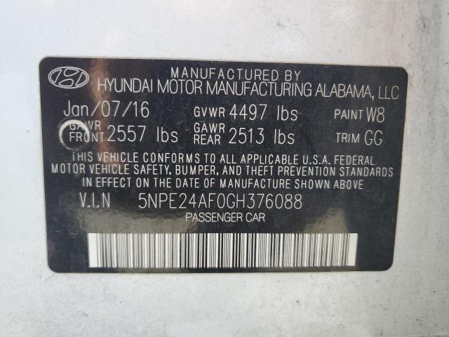 5NPE24AF0GH376088 | 2016 HYUNDAI SONATA SE