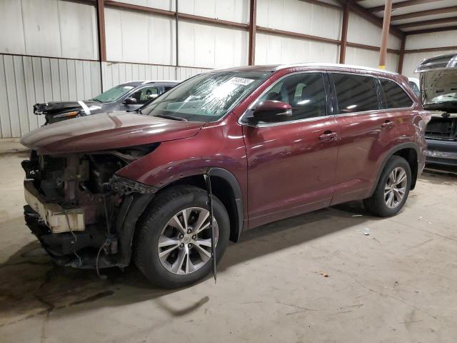 VIN 5TDJKRFHXES044608 2014 Toyota Highlander, Xle no.1