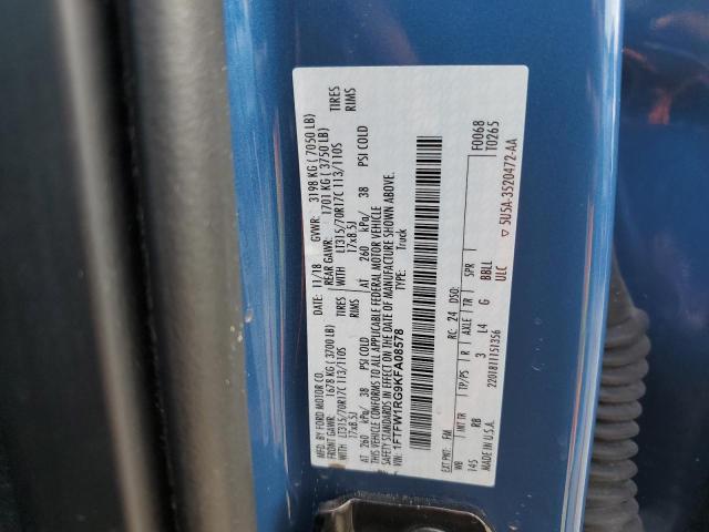 1FTFW1RG9KFA08578 Ford F150 Raptor