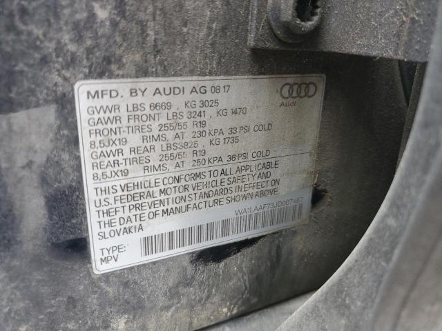 VIN WA1LAAF73JD007467 2018 Audi Q7, Premium Plus no.13