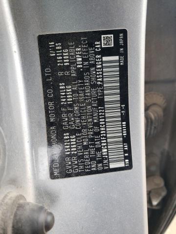 JHMCR6F39HC001227 Honda ACCORD HYBRID