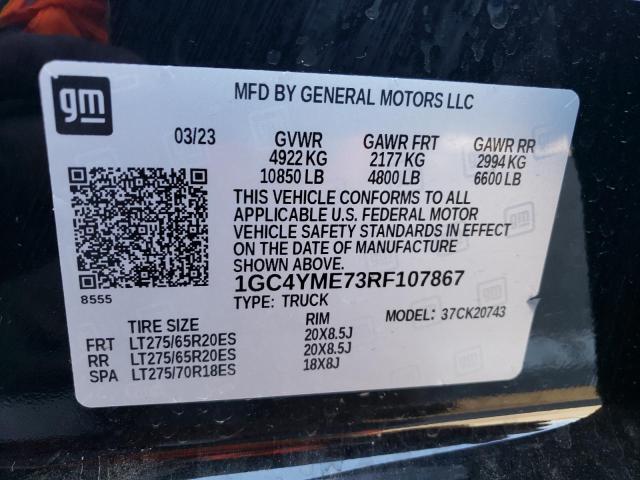 2024 CHEVROLET SILVERADO - 1GC4YME73RF107867