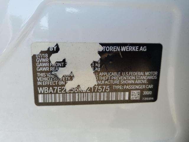 VIN WBA7E2C56KB217575 2019 BMW 7 Series, 740 I no.13