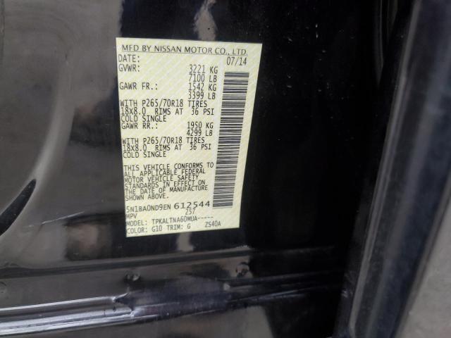 5N1BA0ND9EN612544 Nissan ARMADA SV