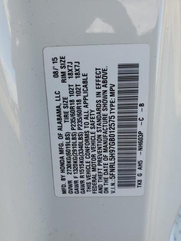 5FNRL5H97GB012575 2016 HONDA ODYSSEY, photo no. 13