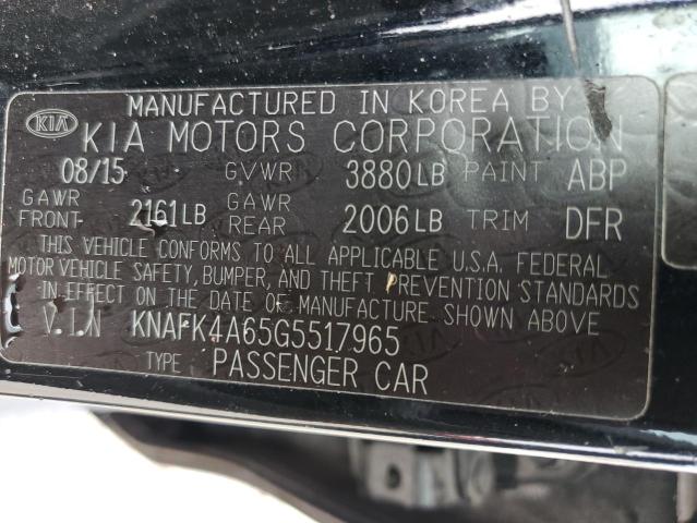 KNAFK4A65G5517965 KIA FORTE LX