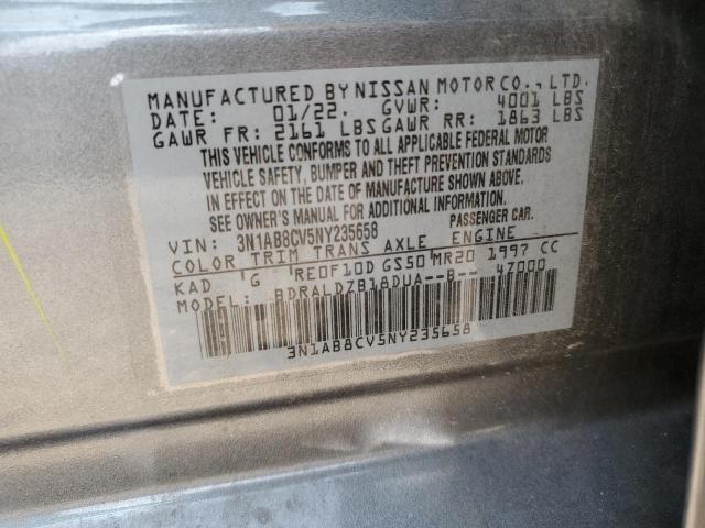 2022 NISSAN SENTRA SV - 3N1AB8CV5NY235658