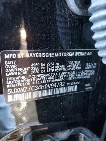 5UXWZ7C34H0V94732 BMW X3 Sdrive28i