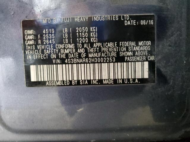 4S3BNAR62H3002253 Subaru Legacy Sport