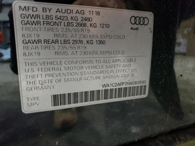 VIN WA1C2AFP7HA083590 2017 Audi Q5, Premium no.14