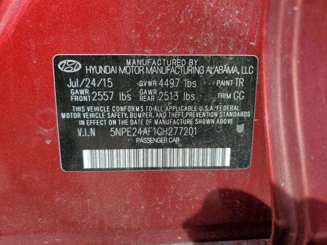2016 HYUNDAI SONATA SE - 5NPE24AF1GH277201