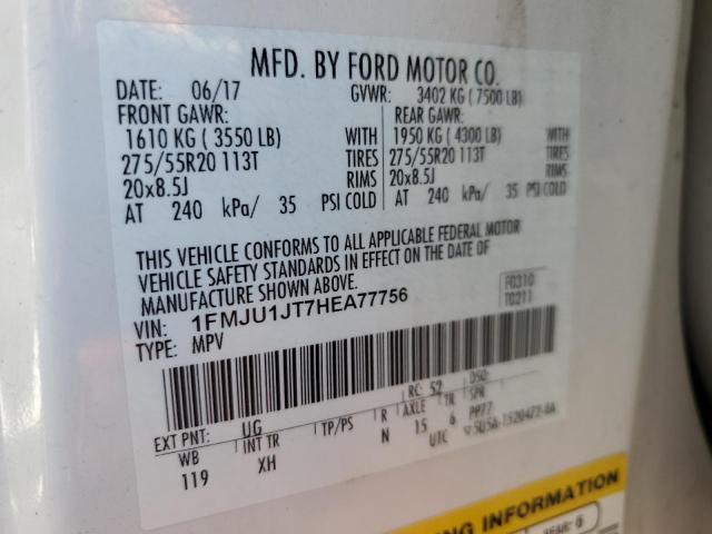 1FMJU1JT7HEA77756 Ford Expedition Xlt