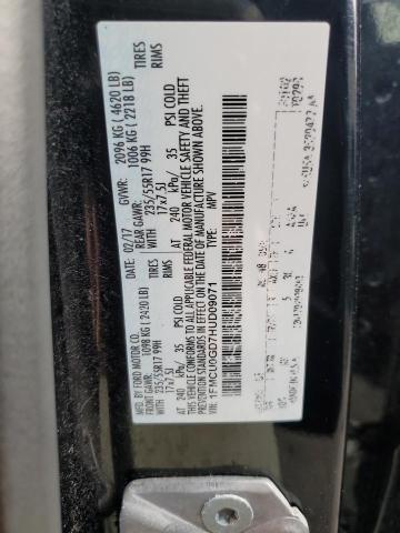 1FMCU0GD7HUD09071 Ford ESCAPE SE