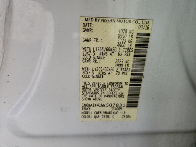 1N6BA1F41GN507831 Nissan Titan Xd Sl