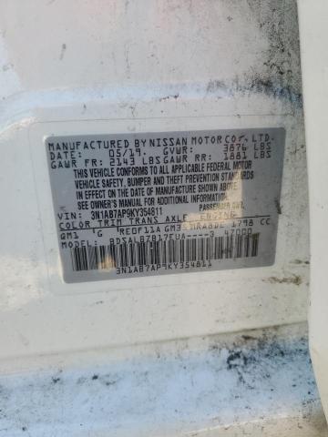 3N1AB7AP9KY354811 2019 Nissan Sentra S