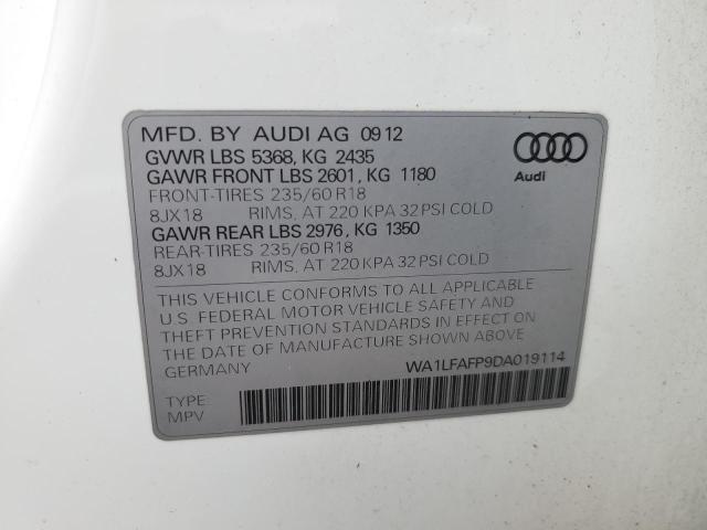 VIN WA1LFAFP9DA019114 2013 Audi Q5, Premium Plus no.13