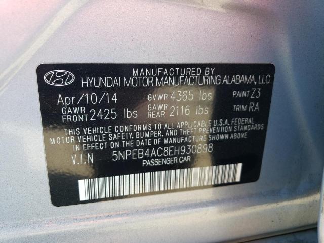 5NPEB4AC8EH930898 | 2014 HYUNDAI SONATA GLS