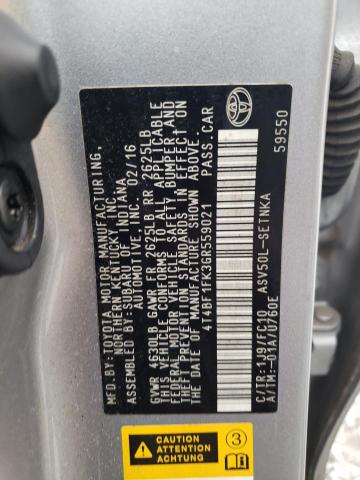 4T4BF1FK3GR559021 2016 Toyota Camry Le