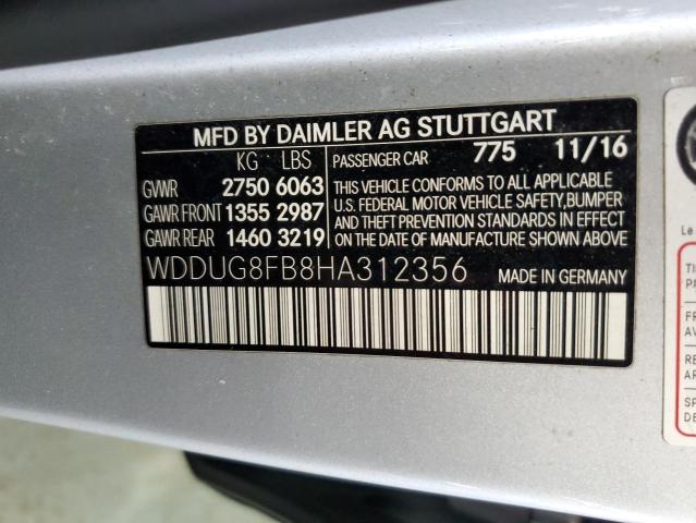 WDDUG8FB8HA312356 Mercedes-Benz S 550 4matic
