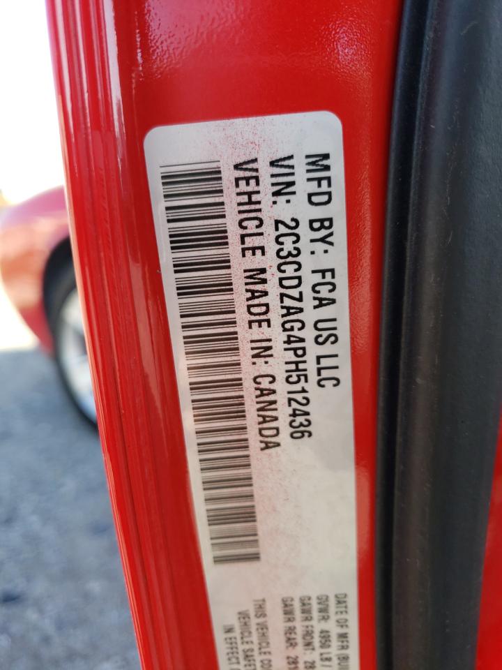 2C3CDZAG4PH512436 2023 Dodge Challenger Sxt