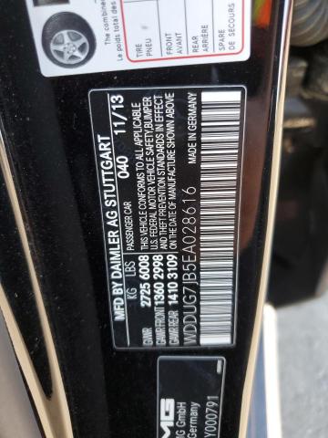 WDDUG7JB5EA028616 Mercedes-Benz S 63 AMG