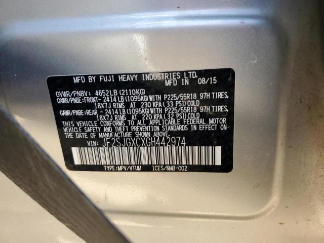 JF2SJGXCXGH442974 Subaru Forester 2.0xt Touring