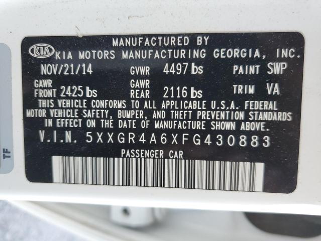 5XXGR4A6XFG430883 KIA OPTIMA SX
